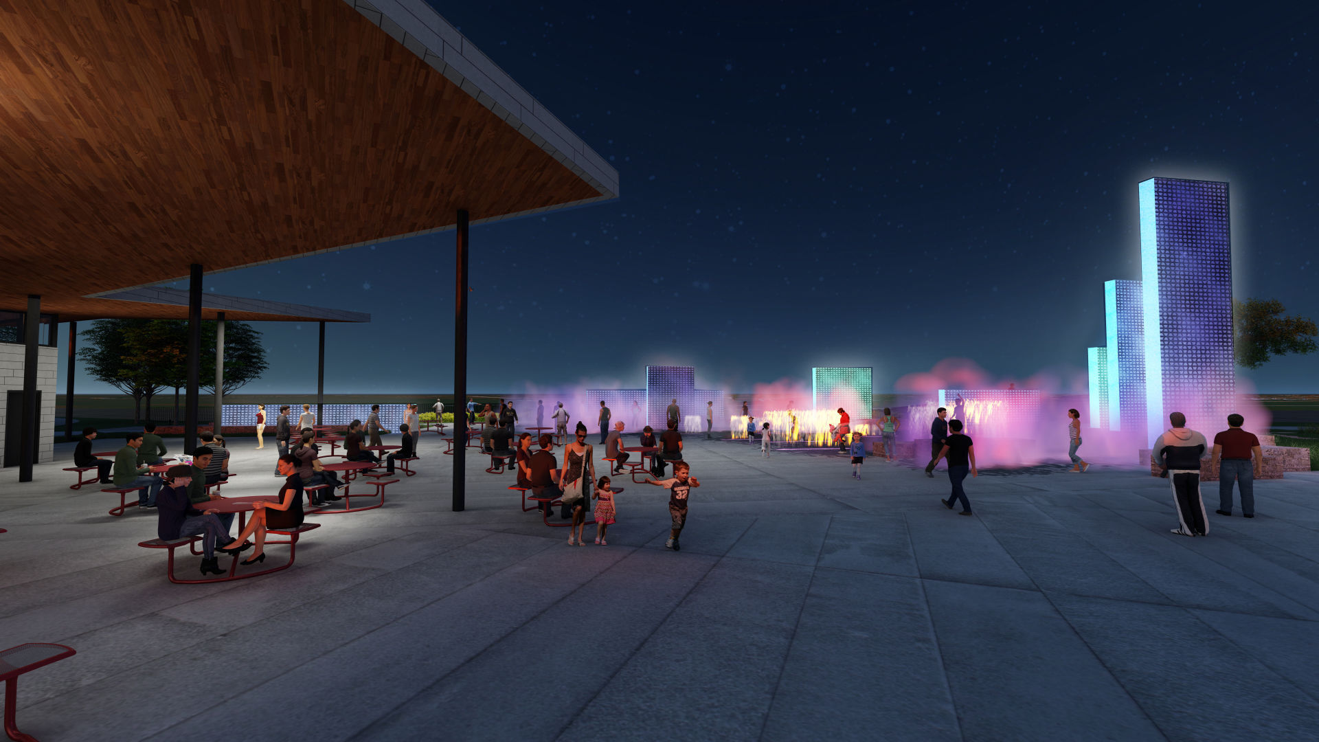 Missouri River riverfront redevelopment rendering